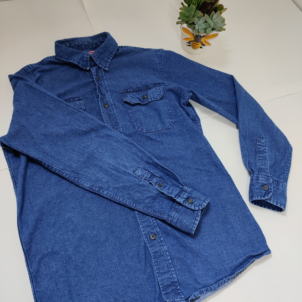 Wranglers men's small denim button up
